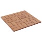 vidaXL Πλάκα Κατασκευής 11 τμχ. Ξύλο teak 30 x 30 cm WPC