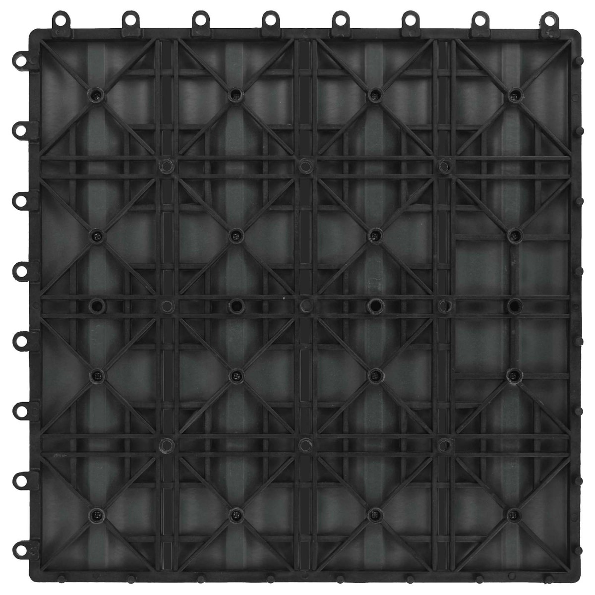 vidaXL Πλάκα Κατασκευής 3D Σχεδίαση 11 τεμ. Γκρι 30 x 30 cm WPC