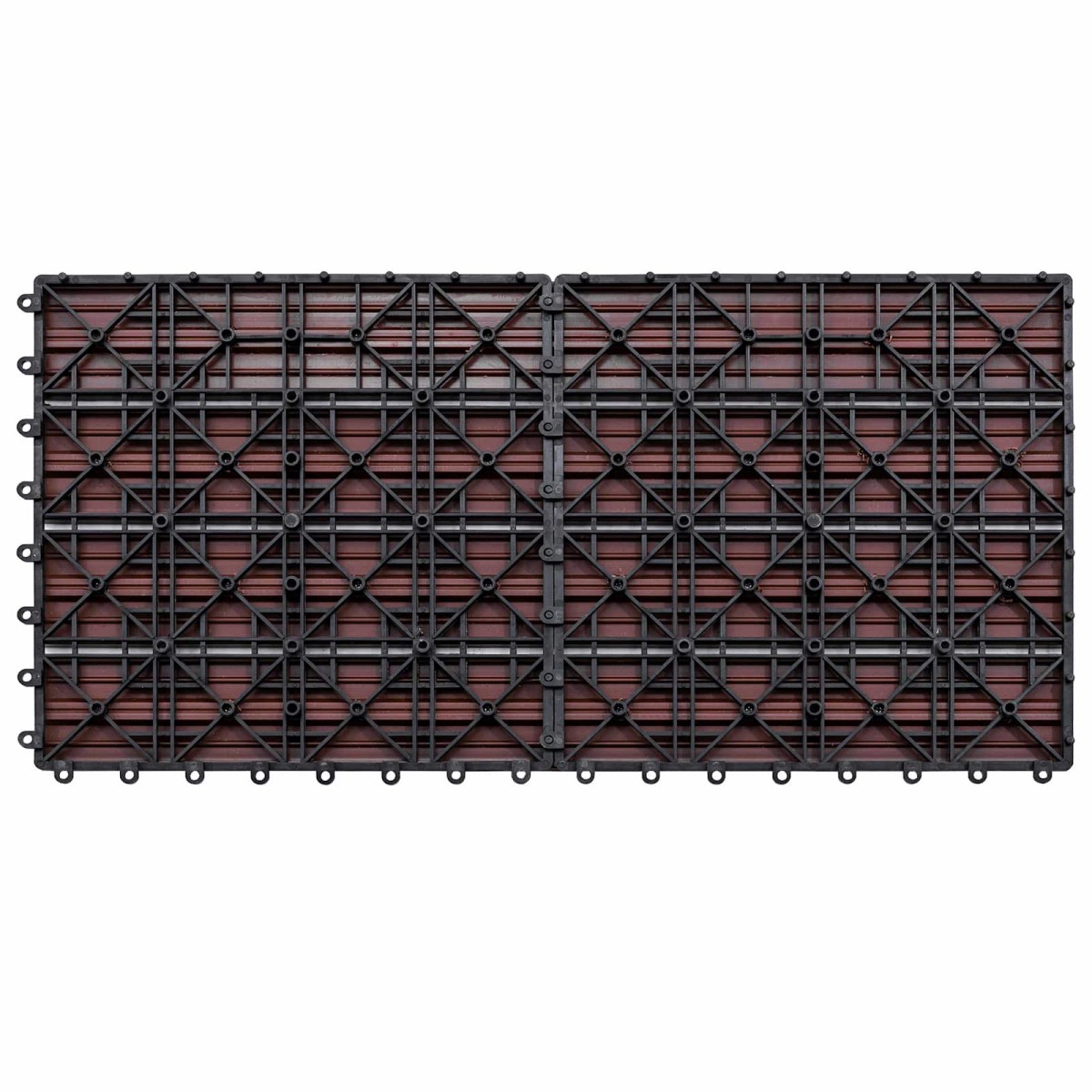 vidaXL Πλάκα Κατασκευής 6 τμχ. Καφέ 60 x 30 cm WPC