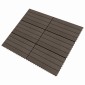 vidaXL Πλάκα Κατασκευής 6 τεμ. Σκούρο Καφέ 60 x 30 cm WPC