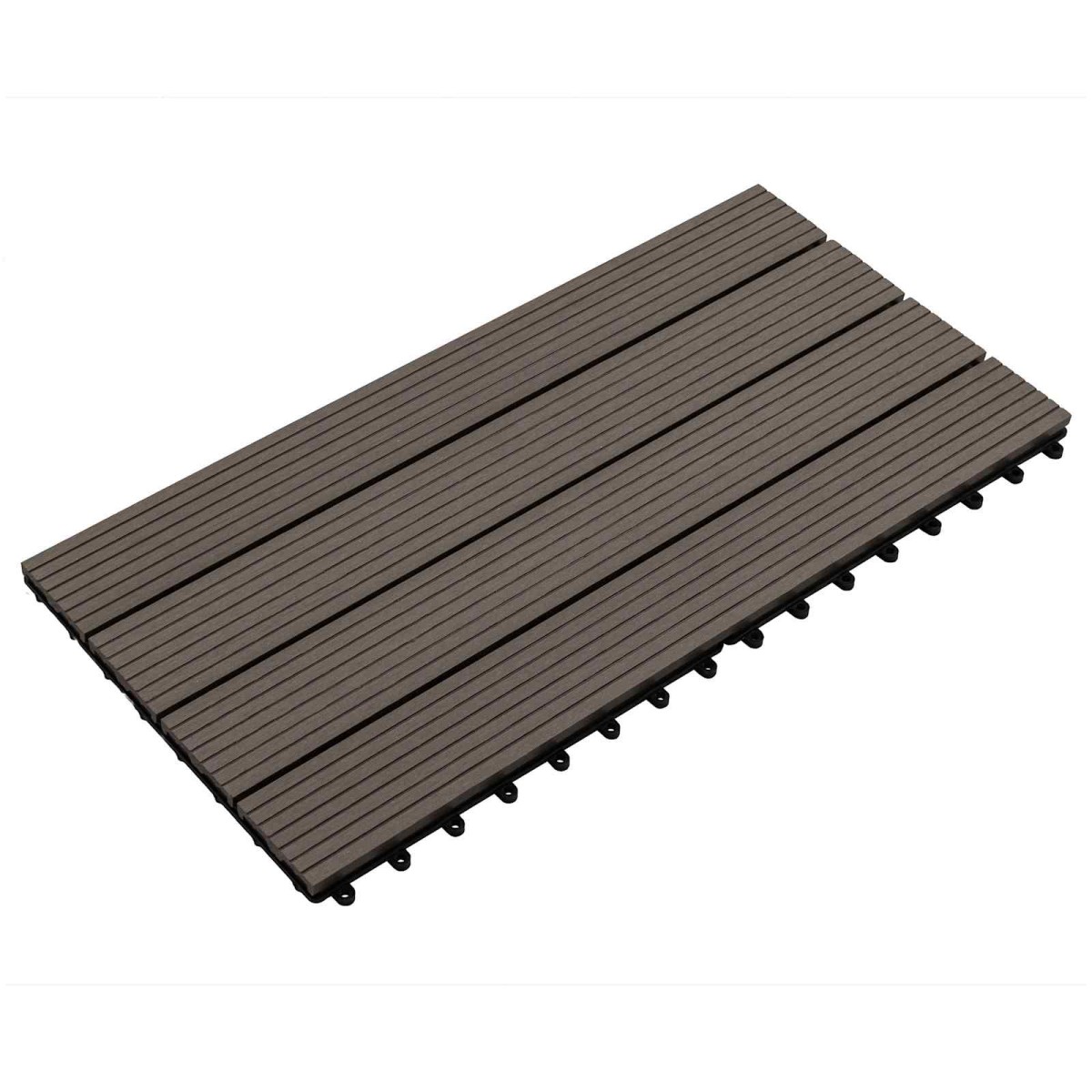 vidaXL Πλάκα Κατασκευής 6 τεμ. Σκούρο Καφέ 60 x 30 cm WPC