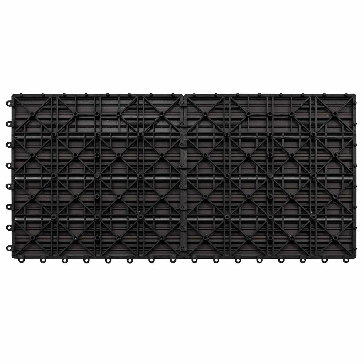 vidaXL Πλάκα Κατασκευής 6 τεμ. Σκούρο Καφέ 60 x 30 cm WPC