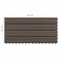 vidaXL Πλάκα Κατασκευής 6 τεμ. Σκούρο Καφέ 60 x 30 cm WPC