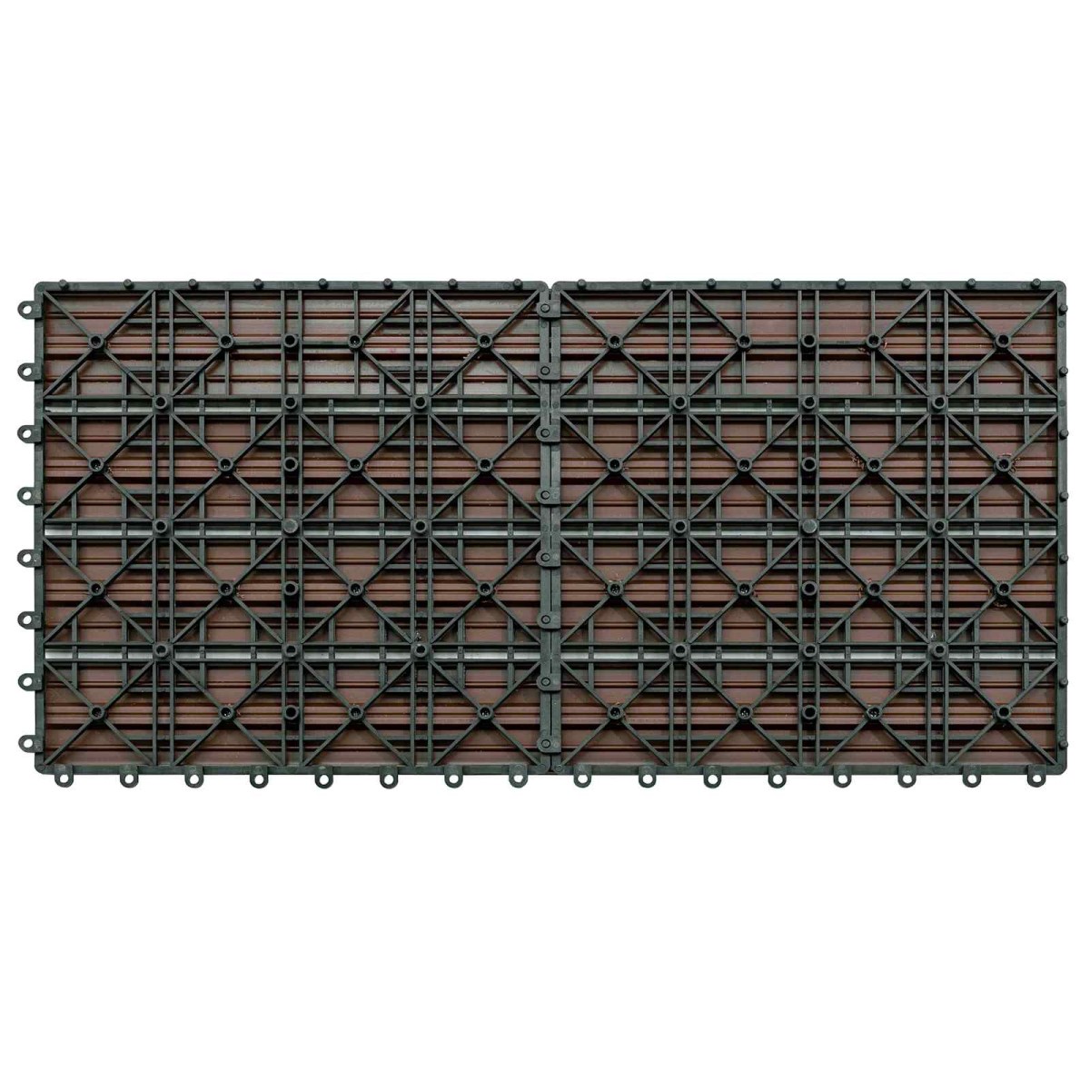 vidaXL Πλάκα Κατασκευής 6 τεμ. Καφέ 60 x 30 cm WPC