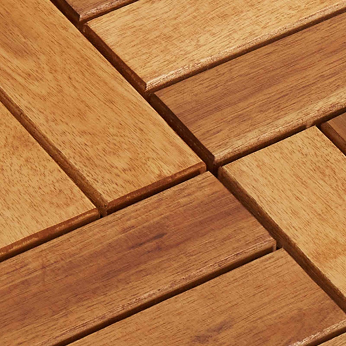 vidaXL Πλάκα Κατασκευής 10 τεμ. Καφέ 30 x 30 cm Ξύλο Ακακίας