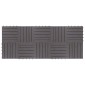 vidaXL Πλάκα Κατασκευής 10 τεμ. Γκρι 30 x 30 cm Ξύλο Ακακίας