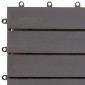 vidaXL Πλάκα Κατασκευής 10 τεμ. Γκρι 30 x 30 cm Ξύλο Ακακίας