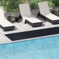 vidaXL Μάτ δαπέδου Μαύρο 1 x 5 m Λάστιχο