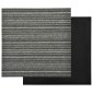 vidaXL Χαλί 20 τμχ. Ριγέ ανθρακί 50 x 50 cm 100% Πολυπροπυλένιο