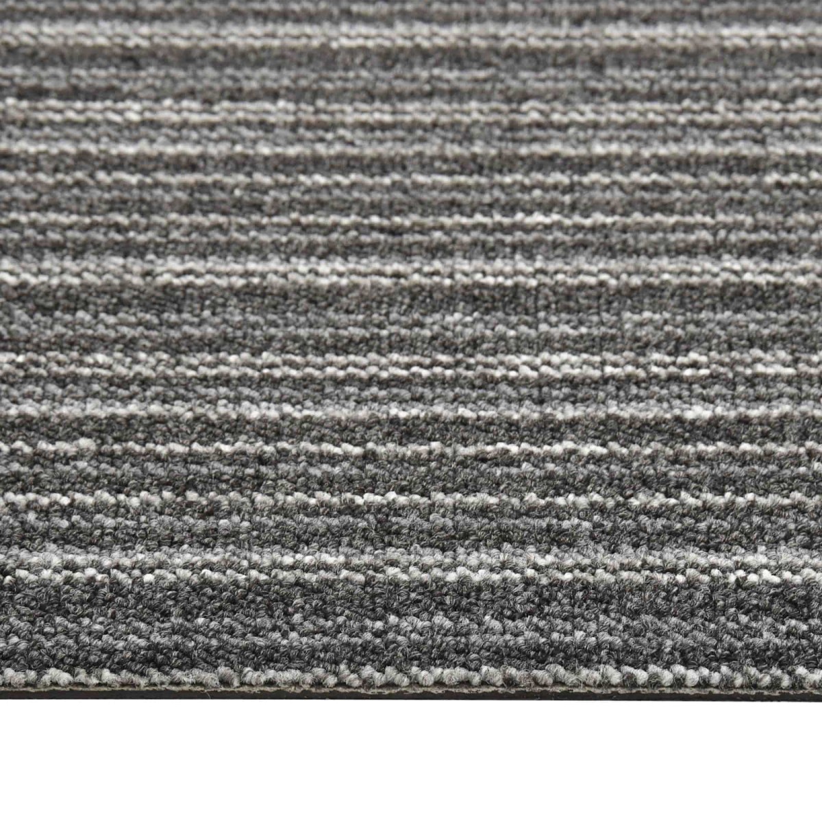 vidaXL Χαλί 20 τμχ. Ριγέ ανθρακί 50 x 50 cm 100% Πολυπροπυλένιο