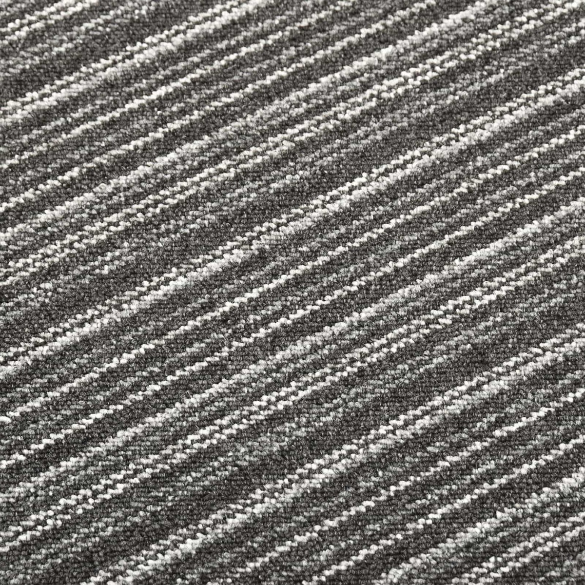 vidaXL Χαλί 20 τμχ. Ριγέ ανθρακί 50 x 50 cm 100% Πολυπροπυλένιο