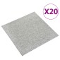 vidaXL Χαλί 20 τμχ. Ανοιχτό γκρι 50 x 50 cm 100% Πολυπροπυλένιο