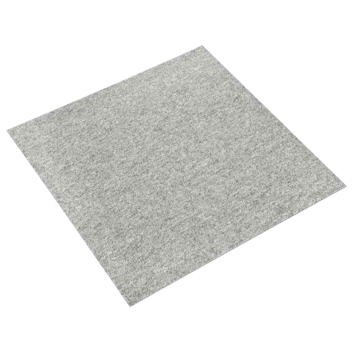 vidaXL Χαλί 20 τμχ. Ανοιχτό γκρι 50 x 50 cm 100% Πολυπροπυλένιο