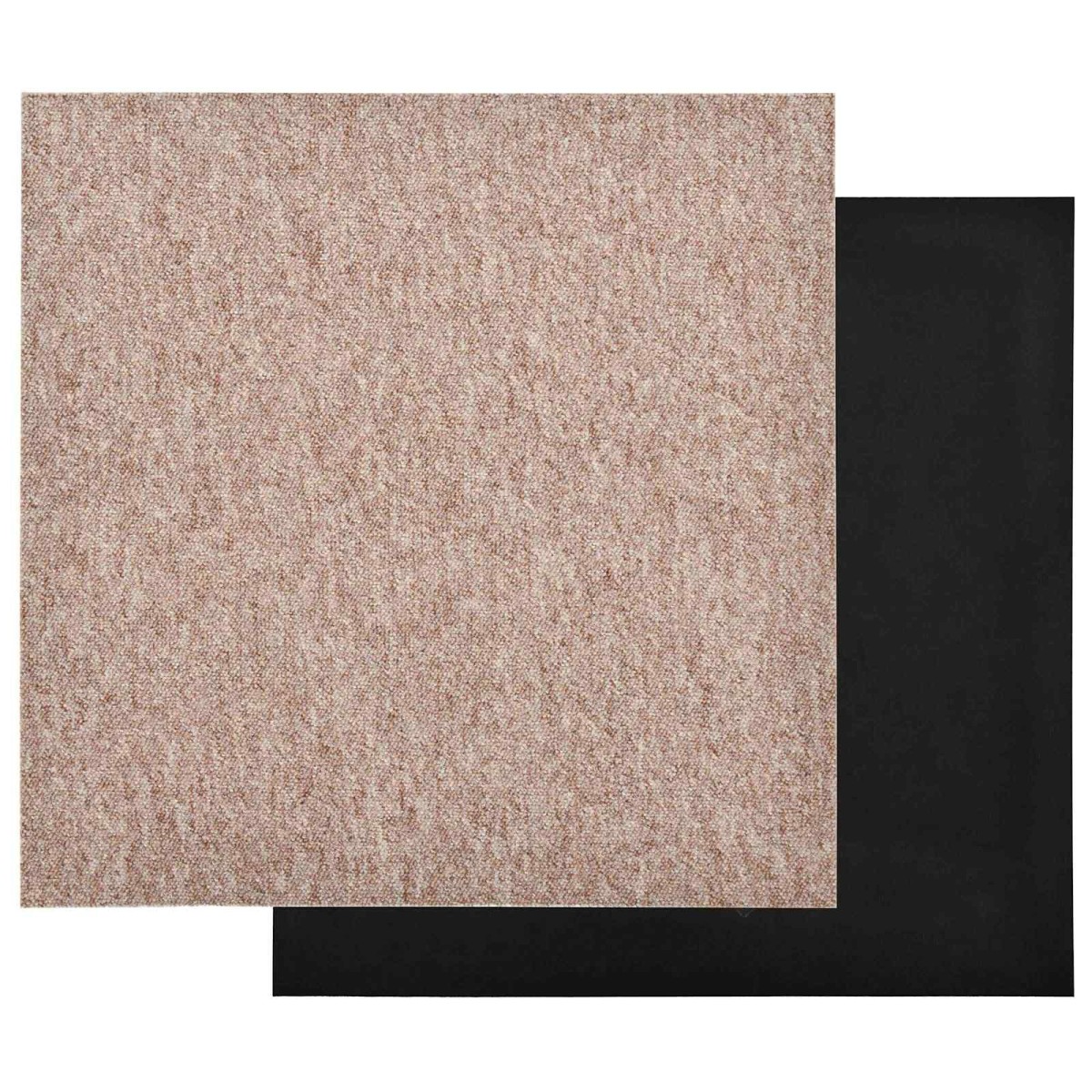 vidaXL Χαλί 20 τμχ. Μπεζ 50 x 50 cm 100% Πολυπροπυλένιο