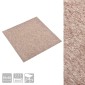 vidaXL Χαλί 20 τμχ. Μπεζ 50 x 50 cm 100% Πολυπροπυλένιο