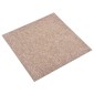 vidaXL Χαλί 20 τμχ. Μπεζ 50 x 50 cm 100% Πολυπροπυλένιο