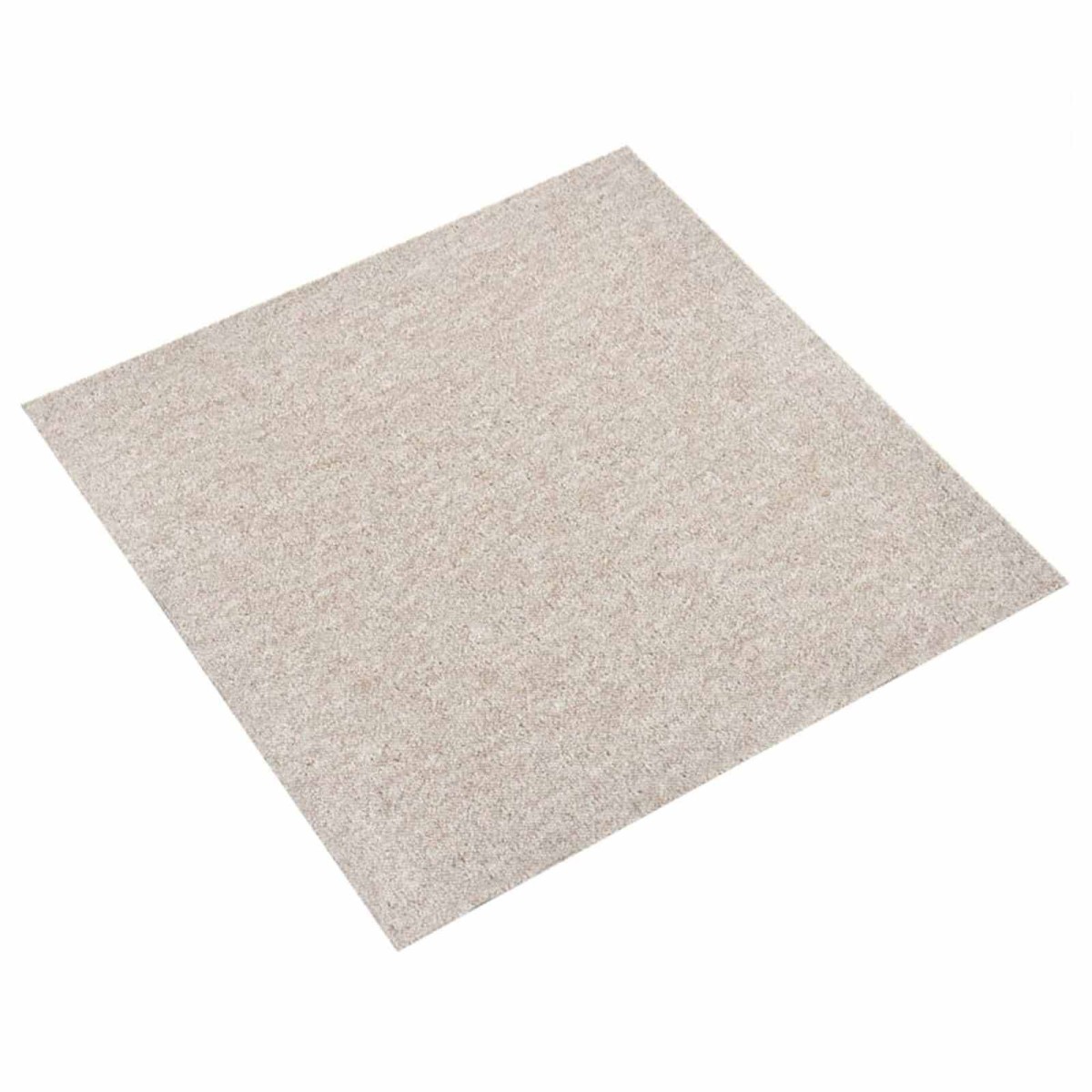 vidaXL Χαλί 20 τμχ. Ανοιχτό μπεζ. 50 x 50 cm 100% Πολυπροπυλένιο