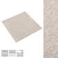 vidaXL Χαλί 20 τμχ. Ανοιχτό μπεζ. 50 x 50 cm 100% Πολυπροπυλένιο
