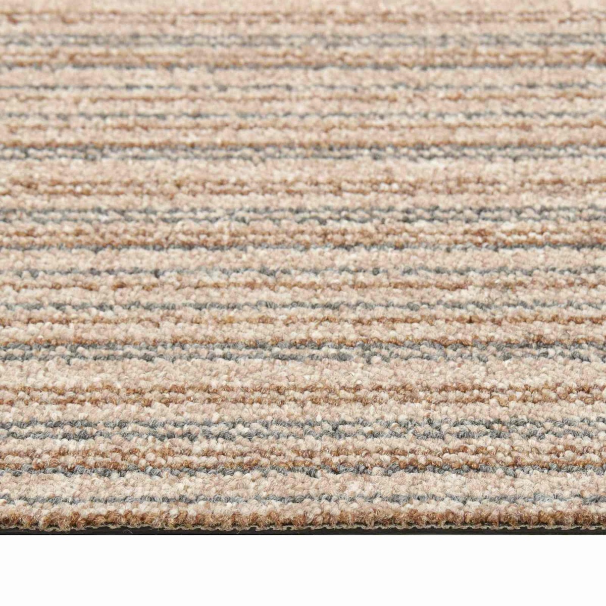 vidaXL Χαλί 20 τμχ. Ριγέ μπεζ 50 x 50 cm 100% Πολυπροπυλένιο
