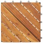 vidaXL Πλάκα Κατασκευής 10 τεμ. Καφέ 30 x 30 cm Ξύλο Ακακίας