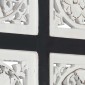 vidaXL Διακόσμηση Τέχνης 40 x 40 x 1,5 cm Μηχανικά επεξεργασμένο ξύλο