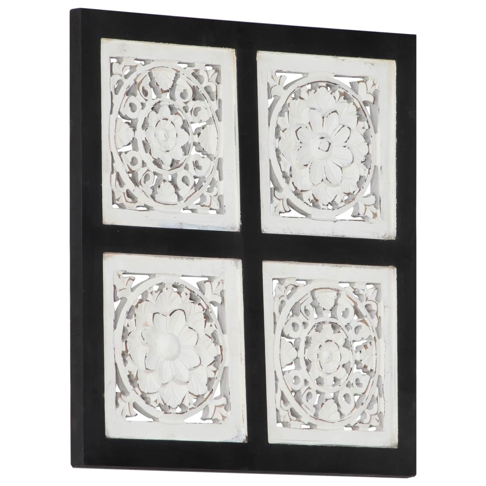 vidaXL Διακόσμηση Τέχνης 40 x 40 x 1,5 cm Μηχανικά επεξεργασμένο ξύλο