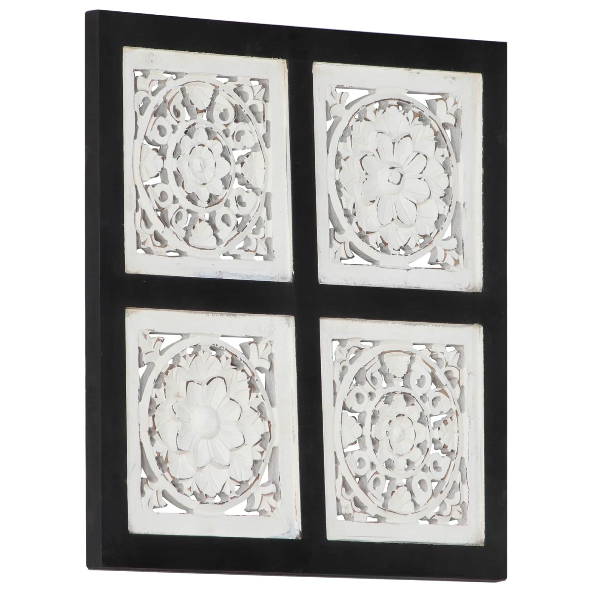 vidaXL Διακόσμηση Τέχνης 40 x 40 x 1,5 cm Μηχανικά επεξεργασμένο ξύλο