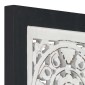 vidaXL Διακόσμηση Τέχνης 40 x 40 x 1,5 cm Μηχανικά επεξεργασμένο ξύλο