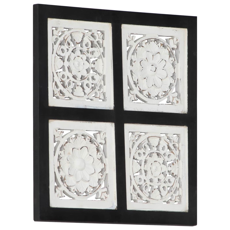 vidaXL Διακόσμηση Τέχνης 40 x 40 x 1,5 cm Μηχανικά επεξεργασμένο ξύλο