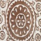 vidaXL Διακόσμηση Τέχνης 2 τμχ. 40 x 40 x 1,5 cm Καφέ και Λευκό