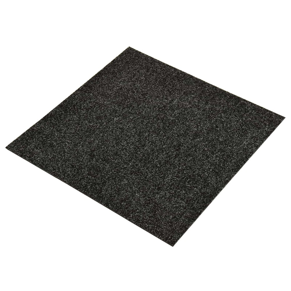 vidaXL Χαλί Μαύρο 50 x 50 cm 20 τμχ. Ορυκτή άσφαλτος