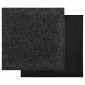 vidaXL Χαλί Μαύρο 50 x 50 cm 20 τμχ. Ορυκτή άσφαλτος
