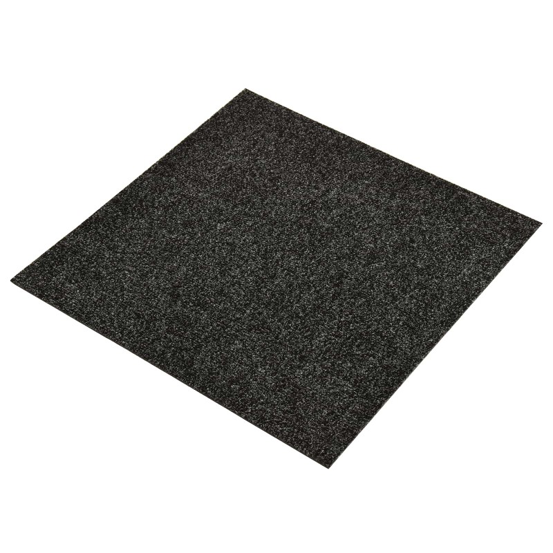vidaXL Χαλί Μαύρο 50 x 50 cm 20 τμχ. Ορυκτή άσφαλτος