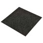 vidaXL Χαλί Μαύρο 50 x 50 cm 20 τμχ. Ορυκτή άσφαλτος