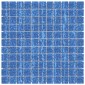 vidaXL Μωσαϊκό Πλακάκι 11 τμχ. 50 x 50 cm Μπλε Γυαλί