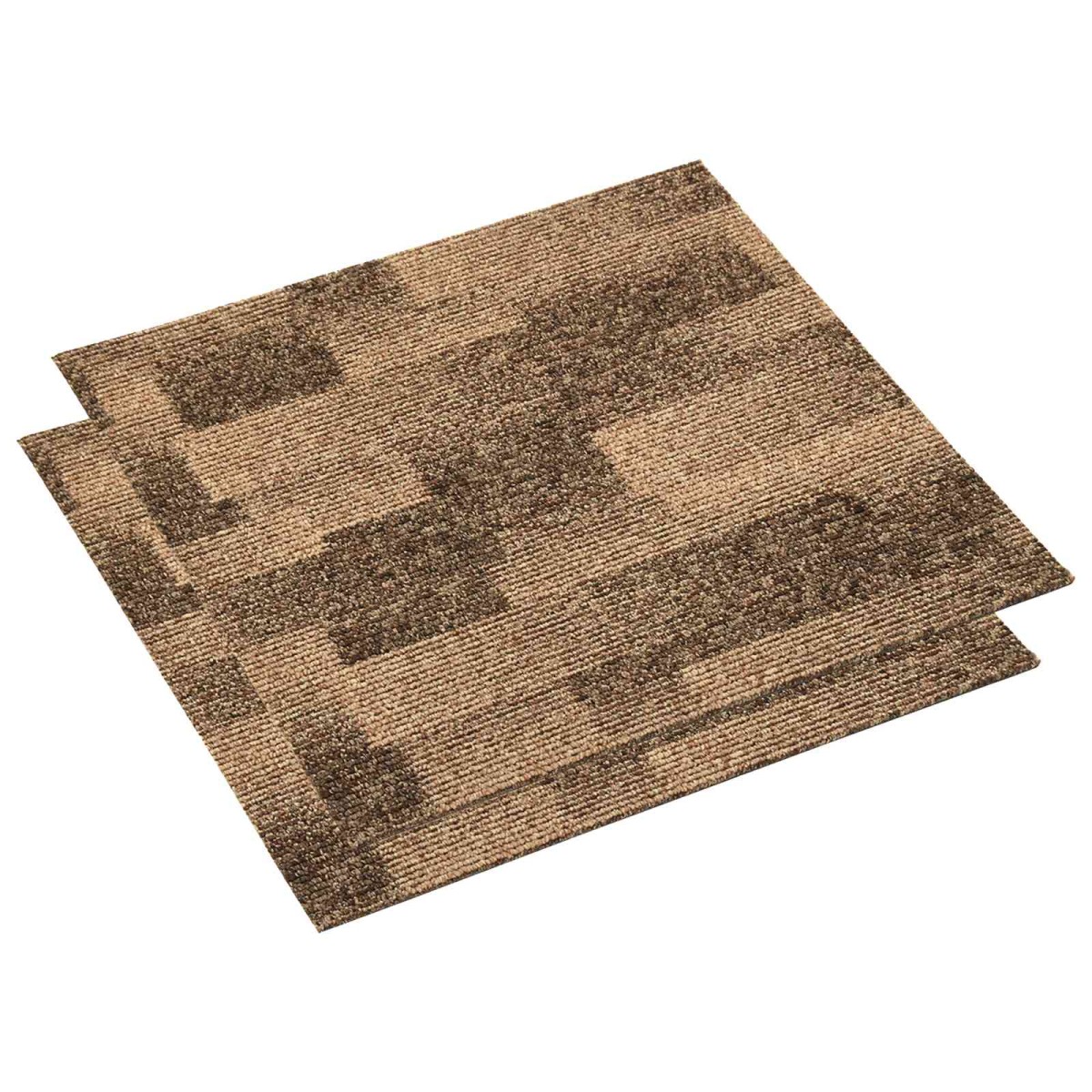 vidaXL Χάλι Δαπέδου 20 τμχ. Καφέ 50 x 50 cm PP
