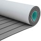 vidaXL Ματ Σκάφους Ριγέ Απαλός Γκρι και Μαύρος 240 x 90 εκ EVA