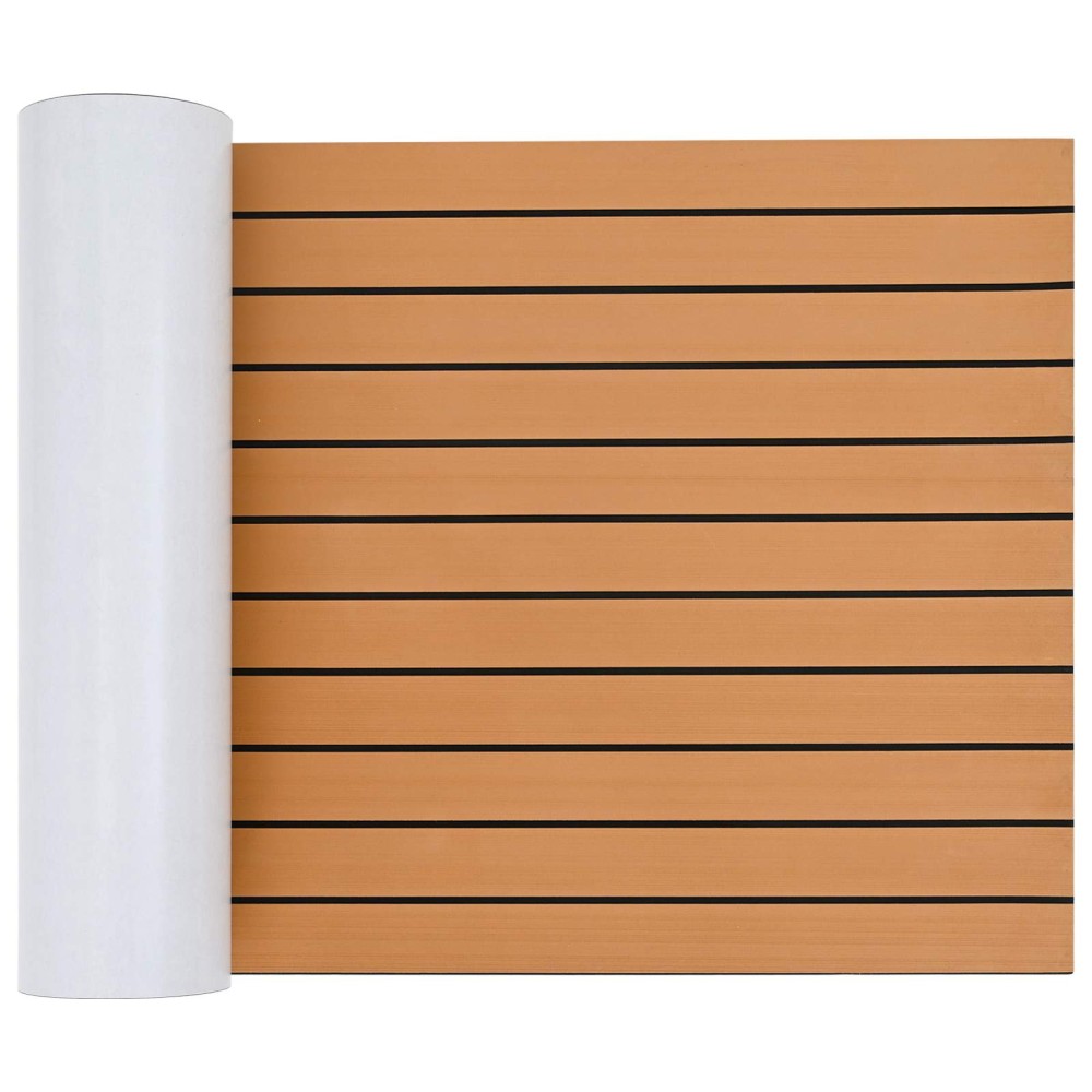 vidaXL Ματ Σκάφους Ριγέ Καφέ και Μαύρο 240 x 60 cm EVA