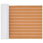 vidaXL Ματ Σκάφους Ριγέ Καφέ και Λευκό 240 x 60 cm EVA