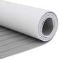 vidaXL Ματ Σκάφους Ριγέ Ανοιχτό Γκρι και Λευκό 240 x 60 cm EVA