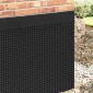 vidaXL Κυματοειδές Φύλλο Αποχέτευσης Μαύρο 1 x 10 m HDPE