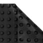 vidaXL Κυματοειδές Φύλλο Αποχέτευσης Μαύρο 1 x 10 m HDPE