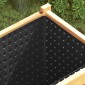 vidaXL Κυματοειδές Φύλλο Αποχέτευσης Μαύρο 1 x 10 m HDPE
