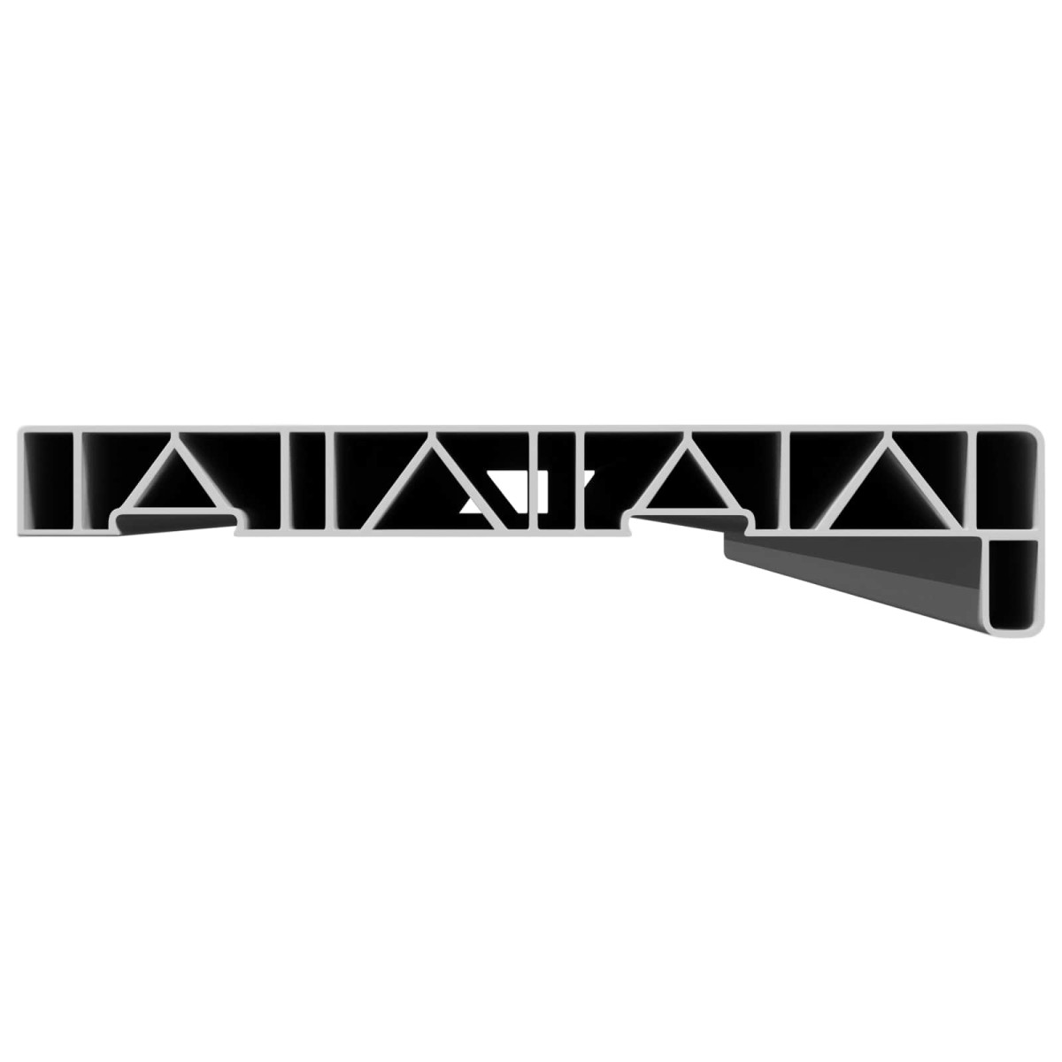 vidaXL Σαβανωτό Παραθύρου Λευκό 140 x 20 x 4,5 εκ PVC