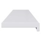 vidaXL Σαβανωτό Παραθύρου Λευκό 120 x 25 x 4,5 εκ. PVC