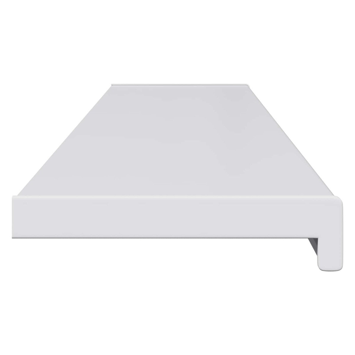 vidaXL Σαβανωτό Παραθύρου Λευκό 160 x 25 x 4,5 εκ PVC