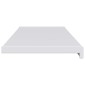 vidaXL Σαβανωτό Παραθύρου Λευκό 160 x 30 x 4,5 εκ PVC