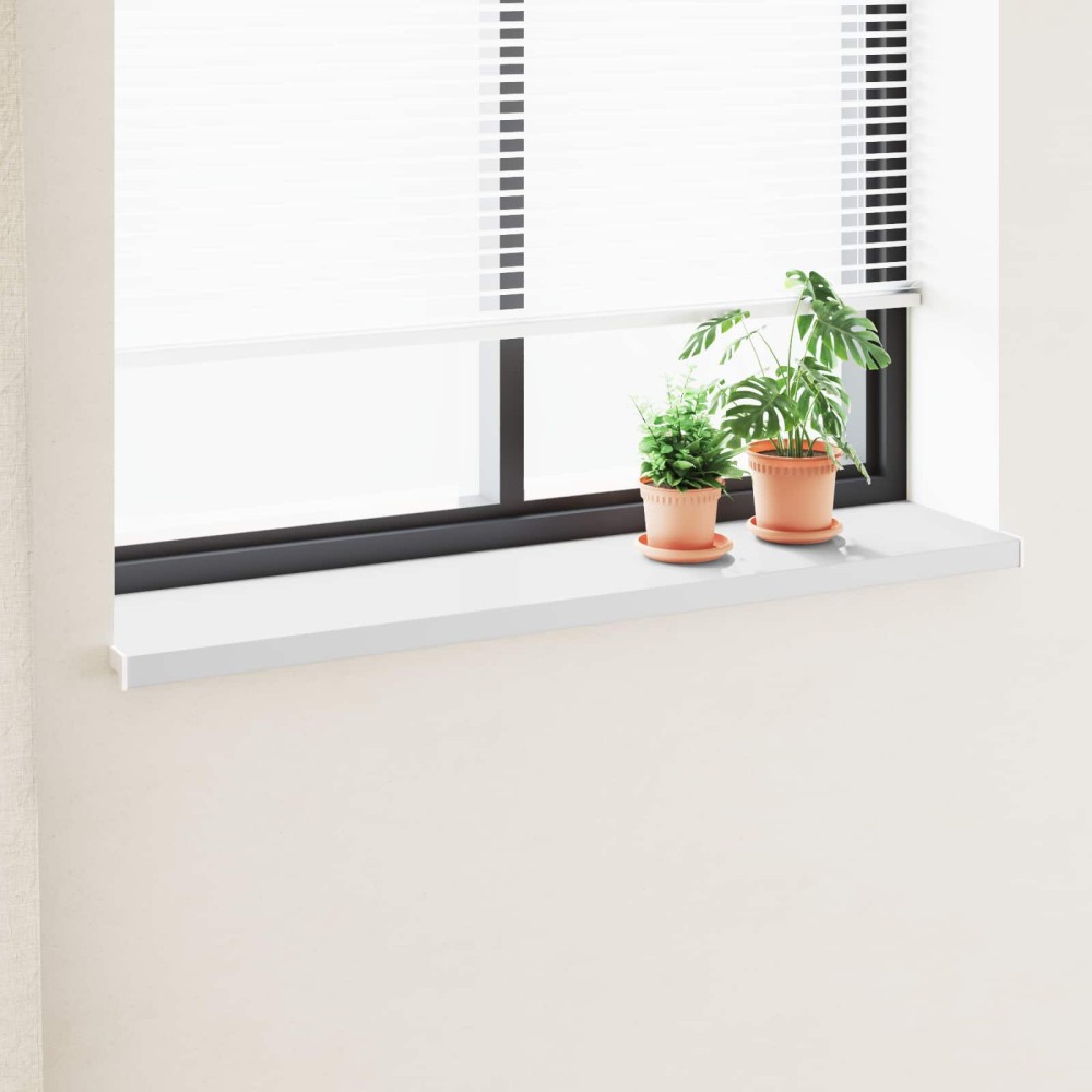 vidaXL Σαβανωτό Παραθύρου Λευκό 120 x 35 x 4,5 εκ PVC