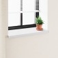 vidaXL Σαβανωτό Παραθύρου Λευκό 60 x 40 x 4,5 εκ PVC