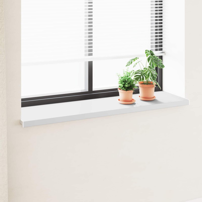vidaXL Σαβανωτό Παραθύρου Λευκό 140 x 40 x 4,5 εκ PVC